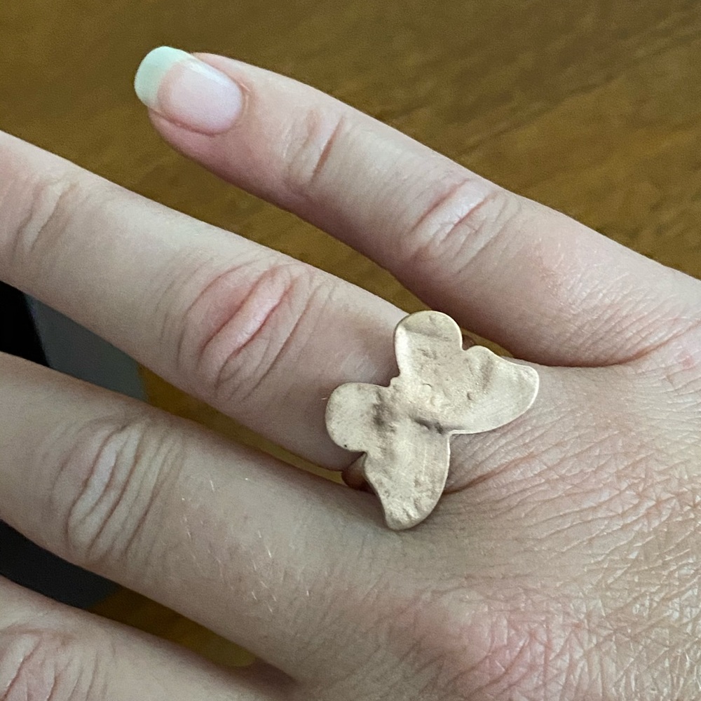 Copper butterfly ring - Picture 4 of 4